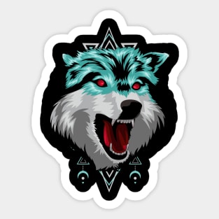 wolf nasty Sticker